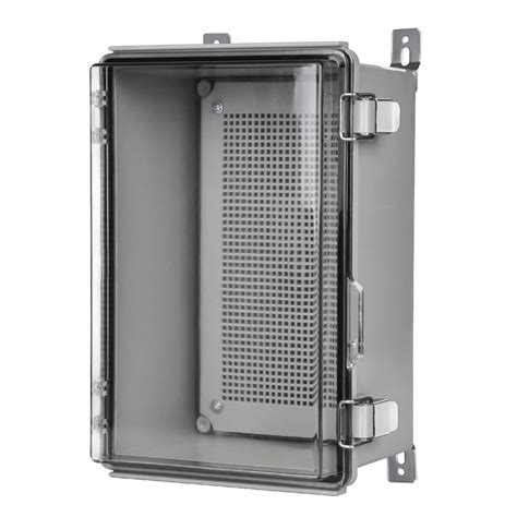 4 x 5 hinged electrical enclosure|electrical enclosure with clear door.